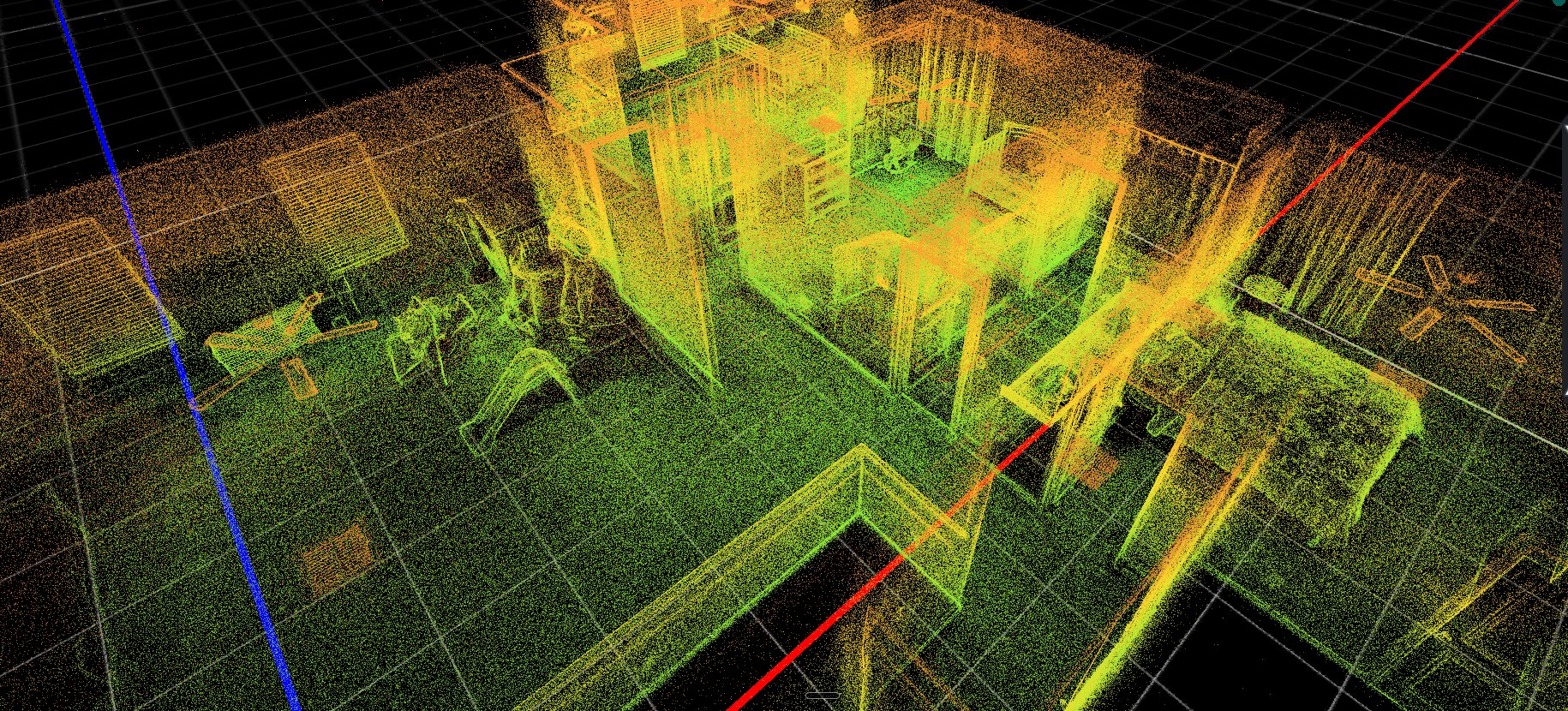 Point cloud perspective view